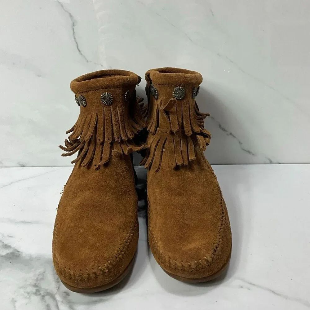 MINNETONKA Moccasin Ankle Booties - Picture 5 of 7